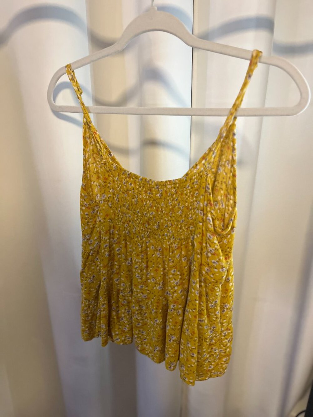 Yellow Floral String Top - Picture 3 of 3